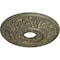 Ekena Millwork Valletta Ceiling Medallion (Fits Canopies up to 3 1/2"), 18"OD x 3 1/2"ID x 1"P, Witch Hazel Crackle CM18VLWHC - alternate 4